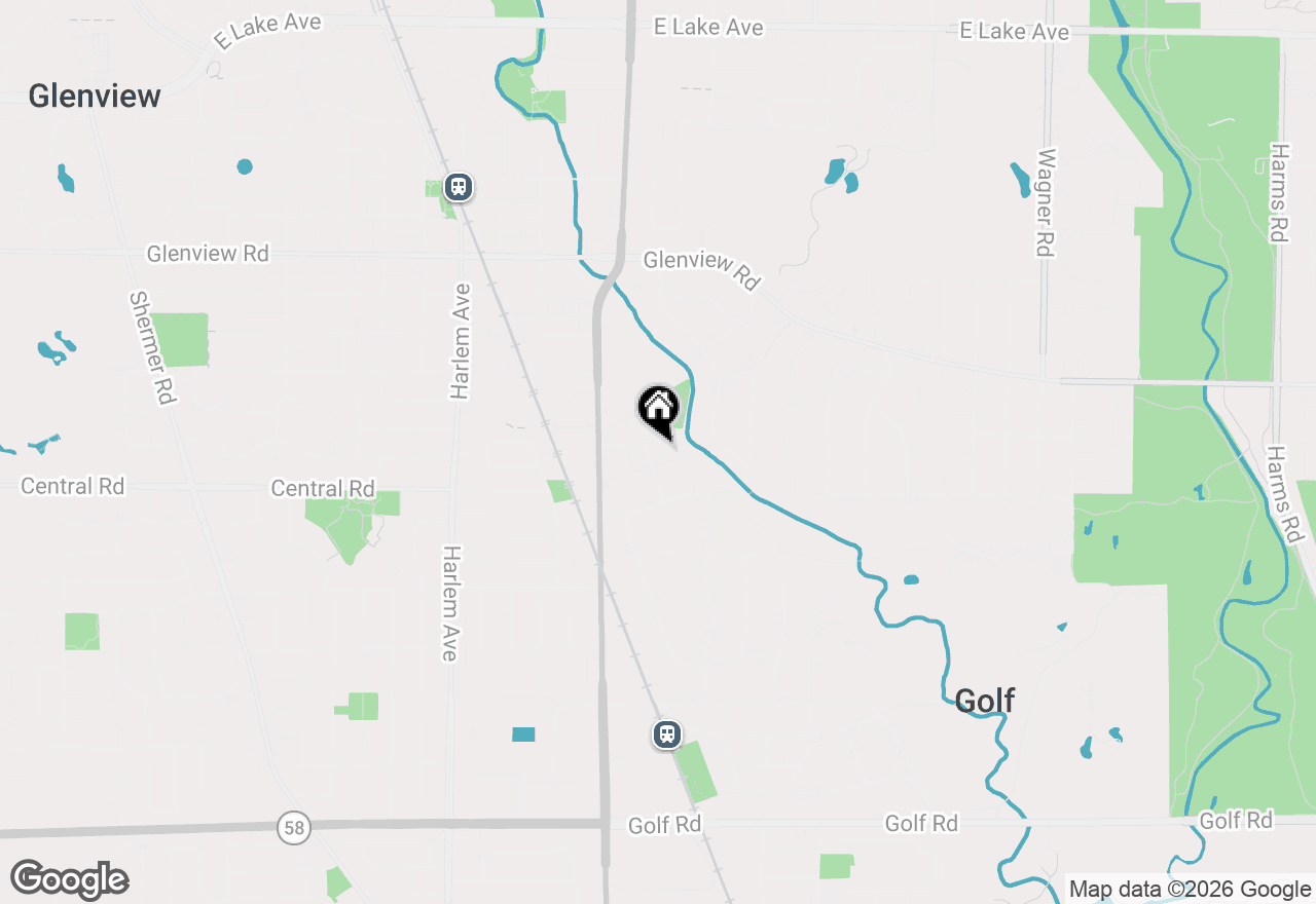 Map of 1531 Palmgren Drive, Glenview, IL 60025