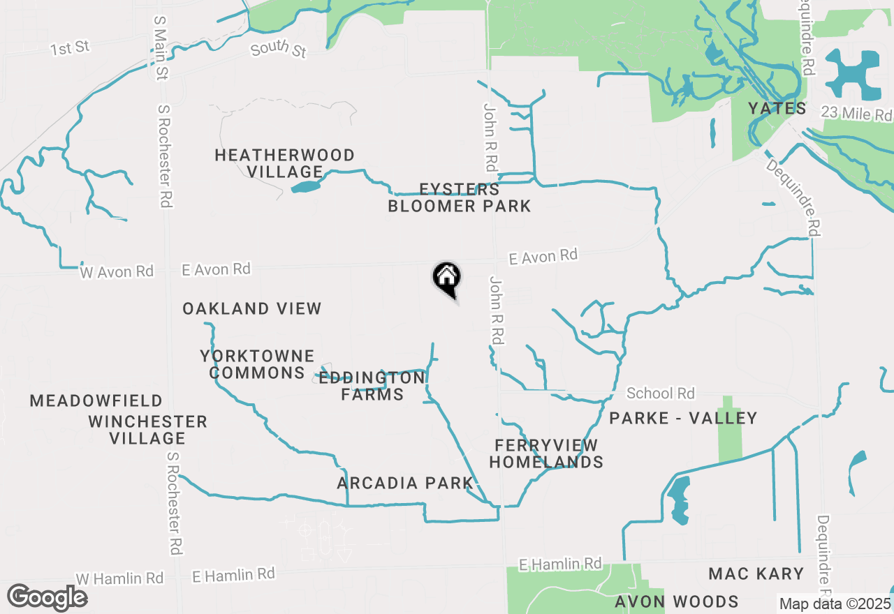 Map of 1095 Bembridge Drive, Rochester Hills, MI 48307