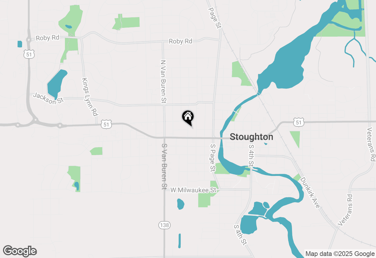 Map of 409 W Washington St, Stoughton, WI 53589