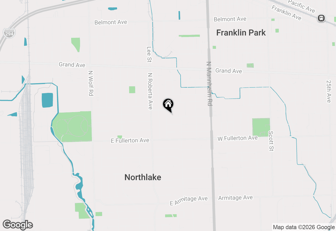 Map of 10620 Nevada Avenue, Melrose Park, IL 60164