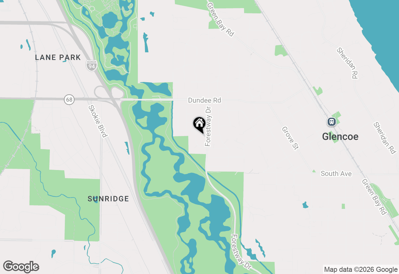 Map of 771 Strawberry Hill Drive, Glencoe, IL 60022