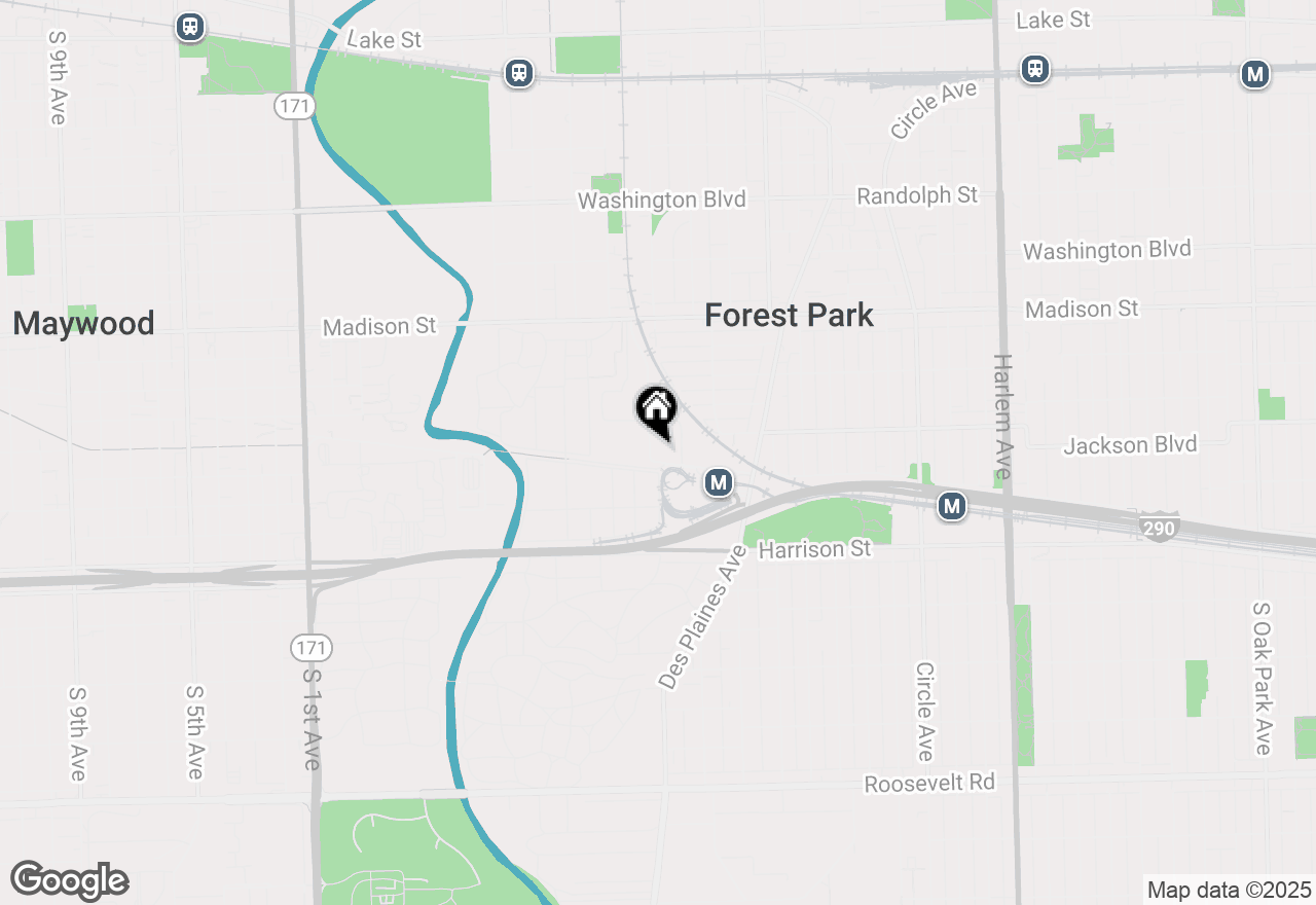 Map of 7753 Van Buren Street #306, Forest Park, IL 60130