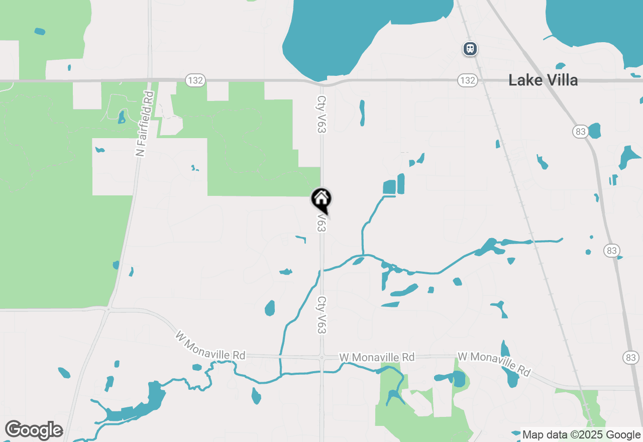 Map of 580 Cedar  Lake Road, Lake Villa, IL 60046