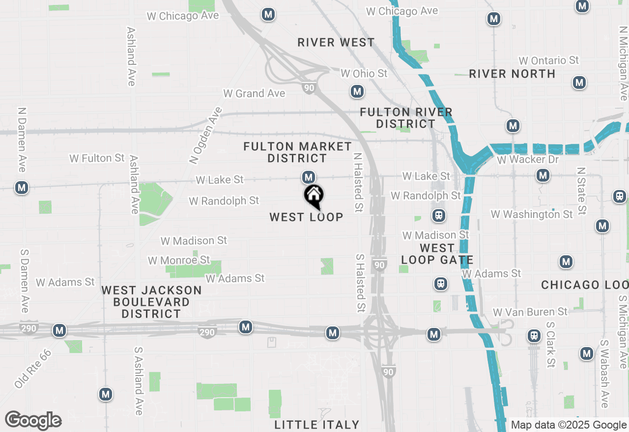 Map of 954 W Washington Boulevard, Chicago, IL 60607