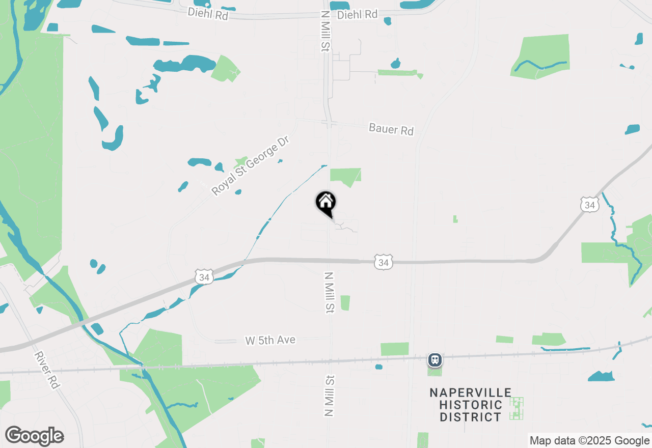 Map of 1105 N Mill Street #215, Naperville, IL 60563