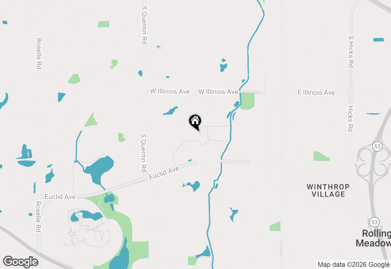 Map of 537 W Parkside Drive, Palatine, IL 60067