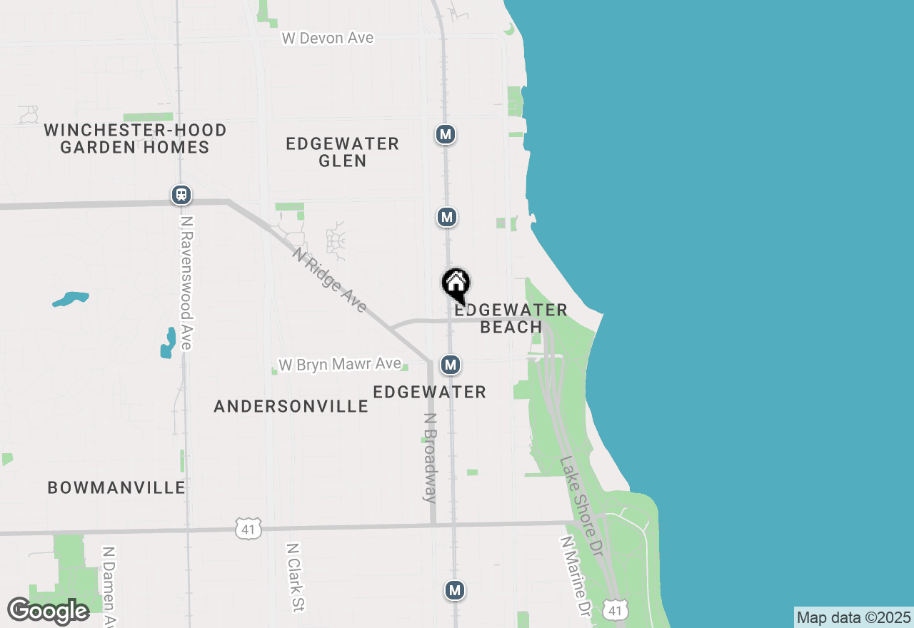 Map of 5706 N Winthrop Avenue #2S, Chicago, IL 60660