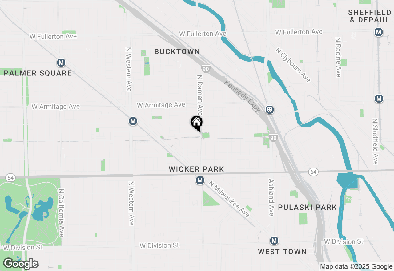 Map of 2007 W Churchill Street #404, Chicago, IL 60647
