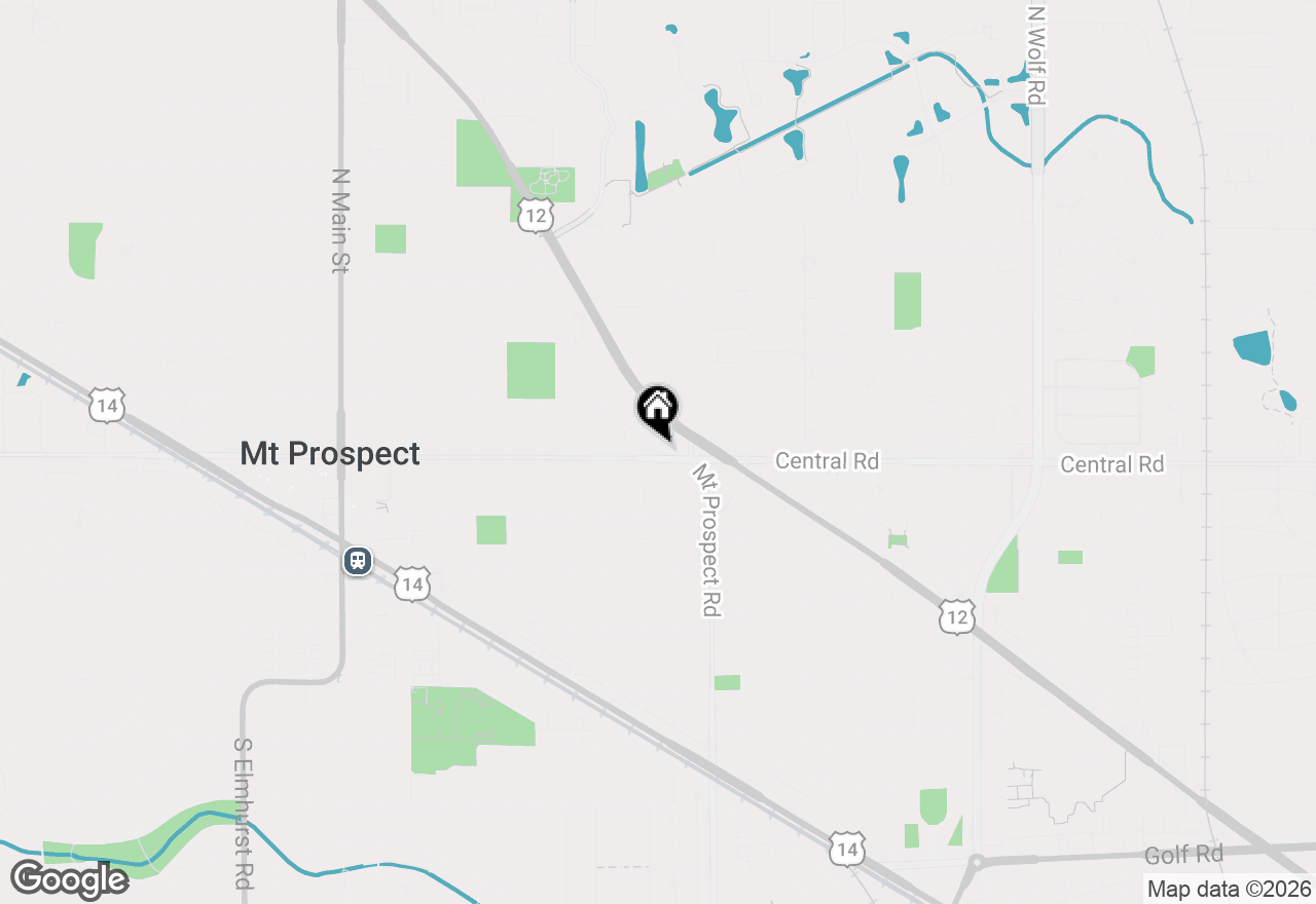 Map of 908 E Central Road, Mount Prospect, IL 60056
