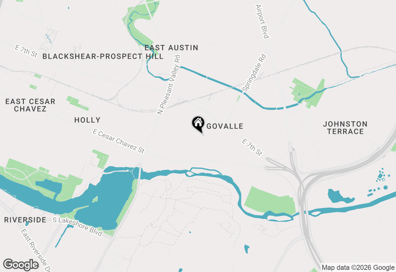 Map of 3304 E 5th St #B, Austin, TX 78702