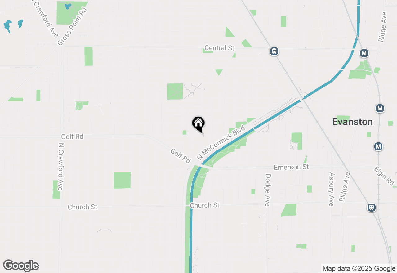 Map of 2440 Simpson Street, Evanston, IL 60201