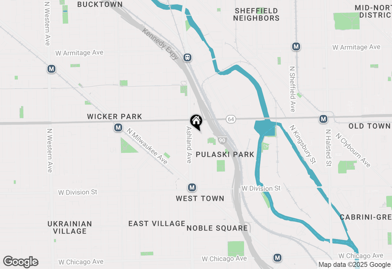Map of 1506 N Bosworth Avenue, Chicago, IL 60642