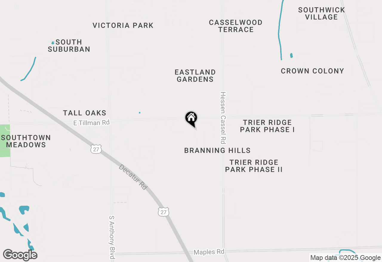 Map of 7528 Thrush Avenue, Fort Wayne, IN 46816