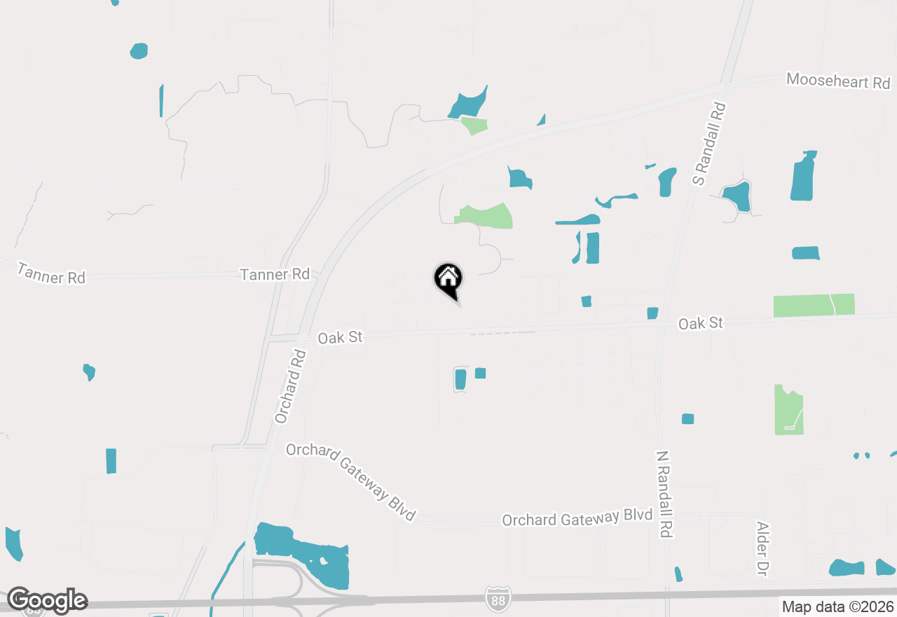 Map of 215 Alexandra Court, North Aurora, IL 60542