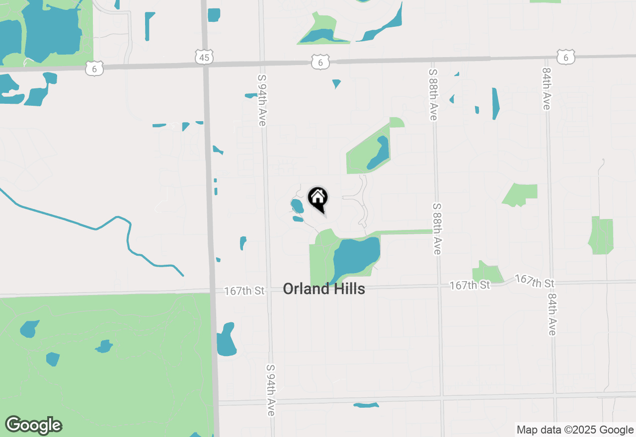 Map of 16439 Morgan Lane, Orland Hills, IL 60487