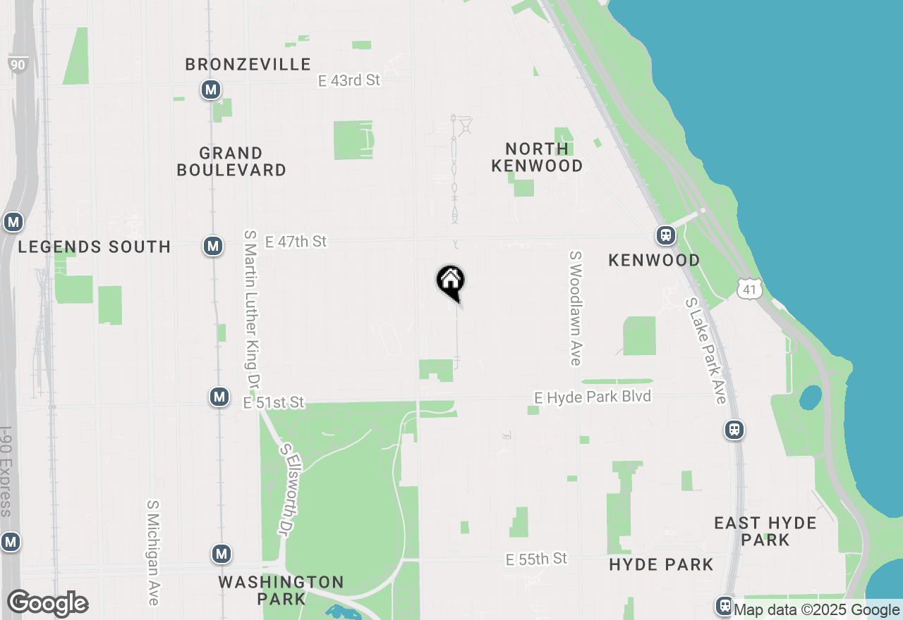 Map of 4840 S Drexel Boulevard #1W, Chicago, IL 60615