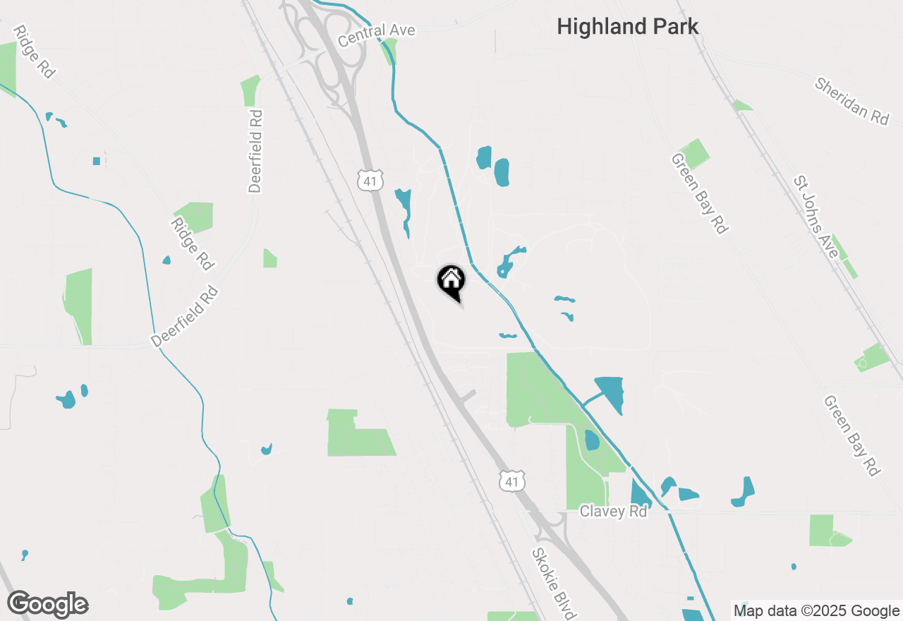 Map of 1027 Deerfield Place #1, Highland Park, IL 60035