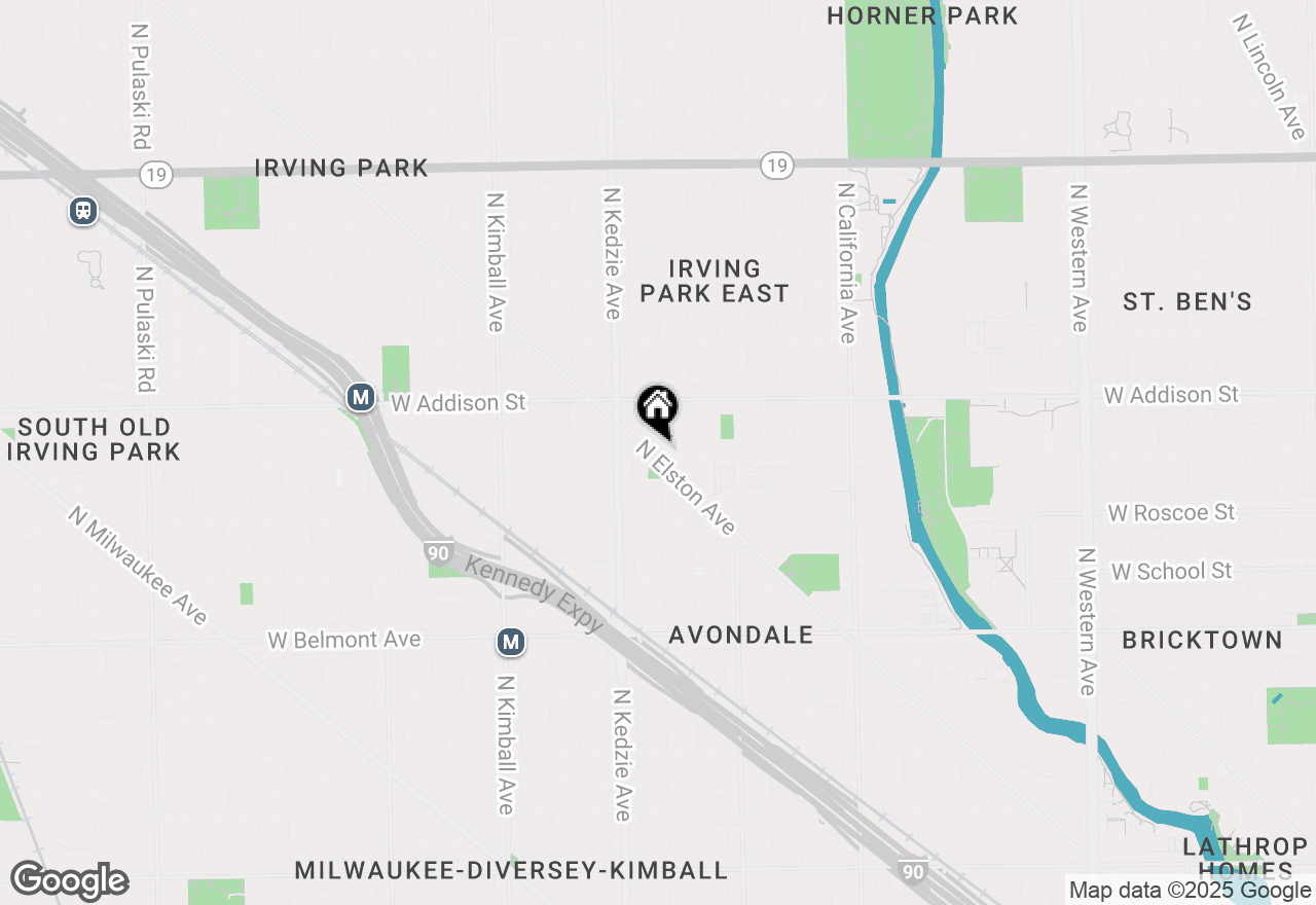 Map of 3501 N Elston Avenue #C1, Chicago, IL 60618