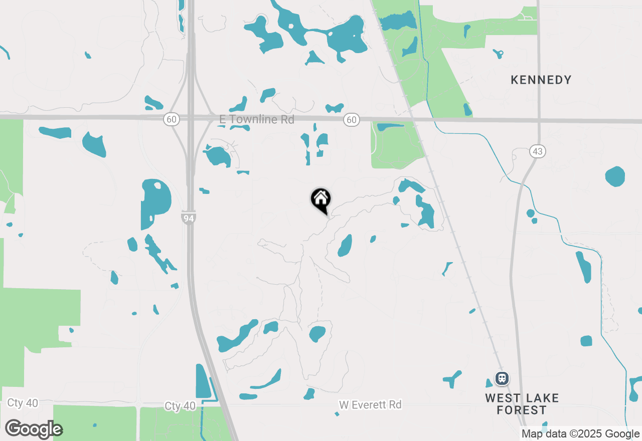 Map of 350 Meadow Lake Lane, Lake Forest, IL 60045