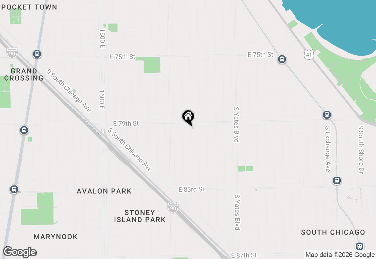 Map of 7923 S Clyde Avenue #2, Chicago, IL 60617