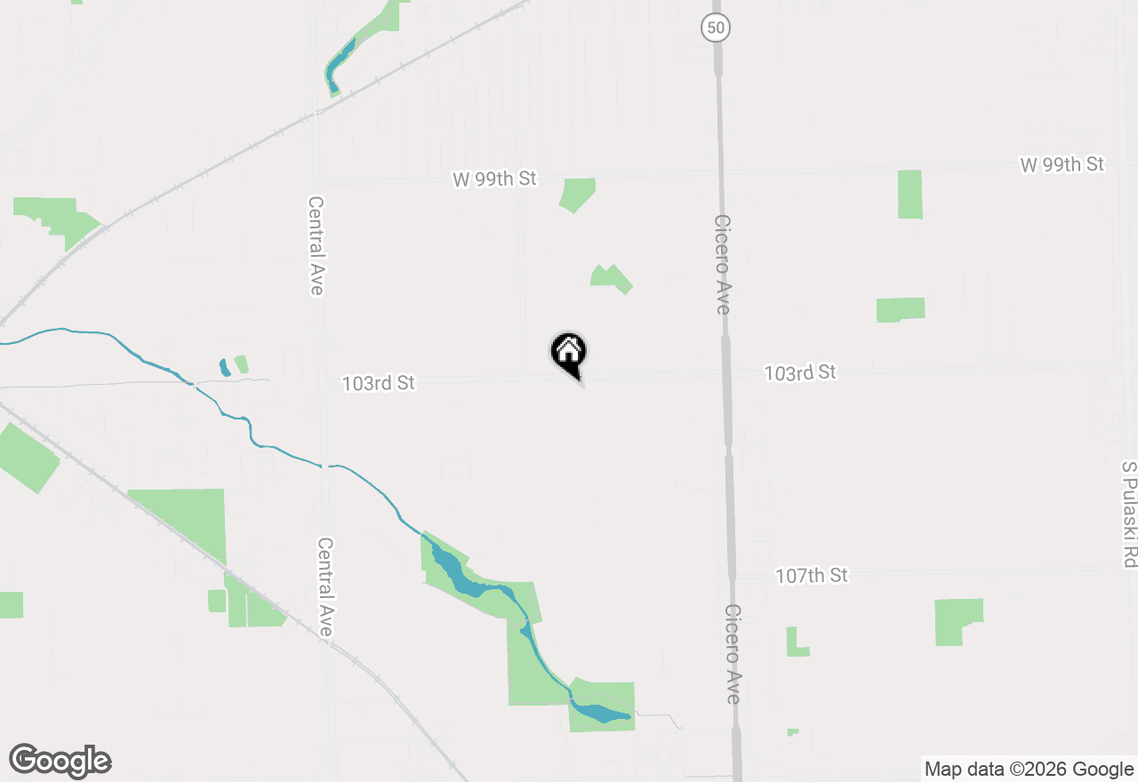 Map of 10304 Linus Lane, Oak Lawn, IL 60453