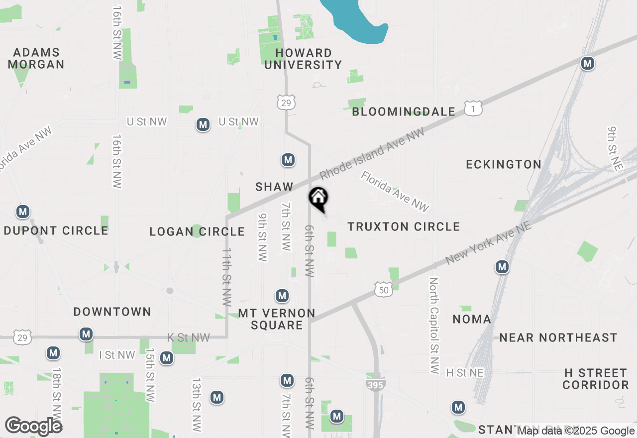 Map of 1524 5th Street Nw, Washington, DC 20001