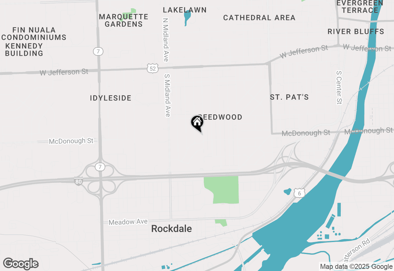 Map of 326 Dwight Avenue, Joliet, IL 60436