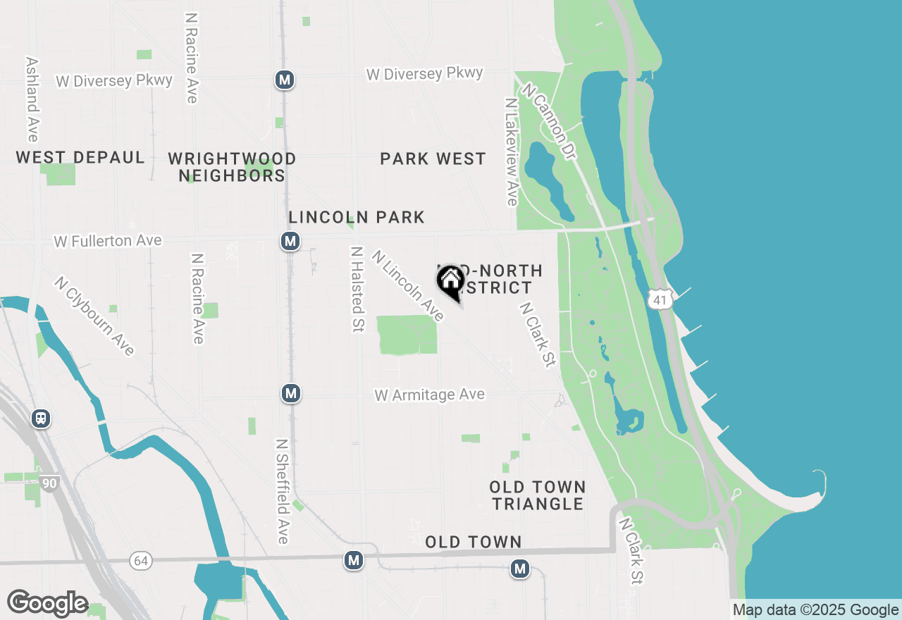 Map of 540 W Webster Avenue #403, Chicago, IL 60614