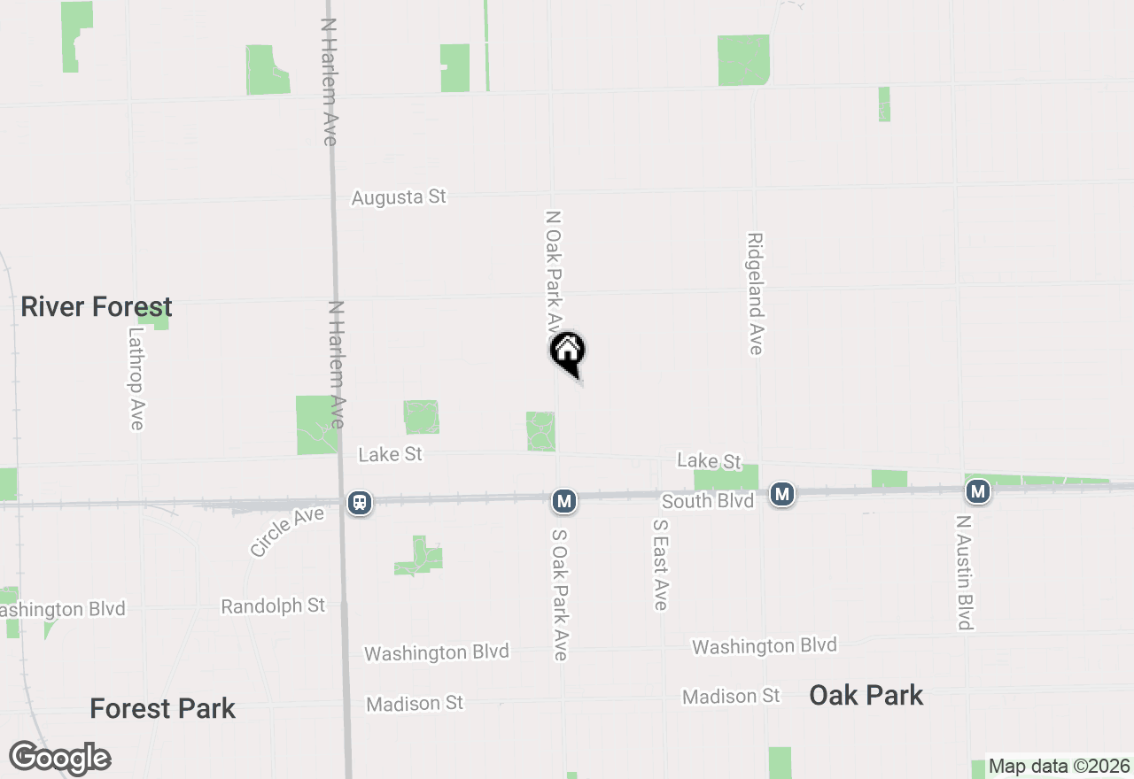 Map of (Address confidential), Oak Park, Illinois 60302