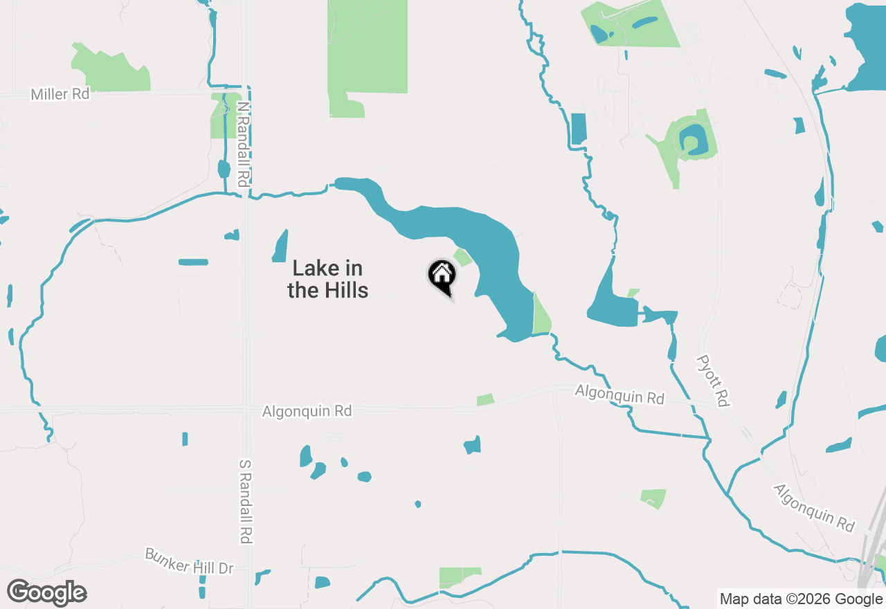 Map of 135 Hickory Road, Lake In The Hills, IL 60156