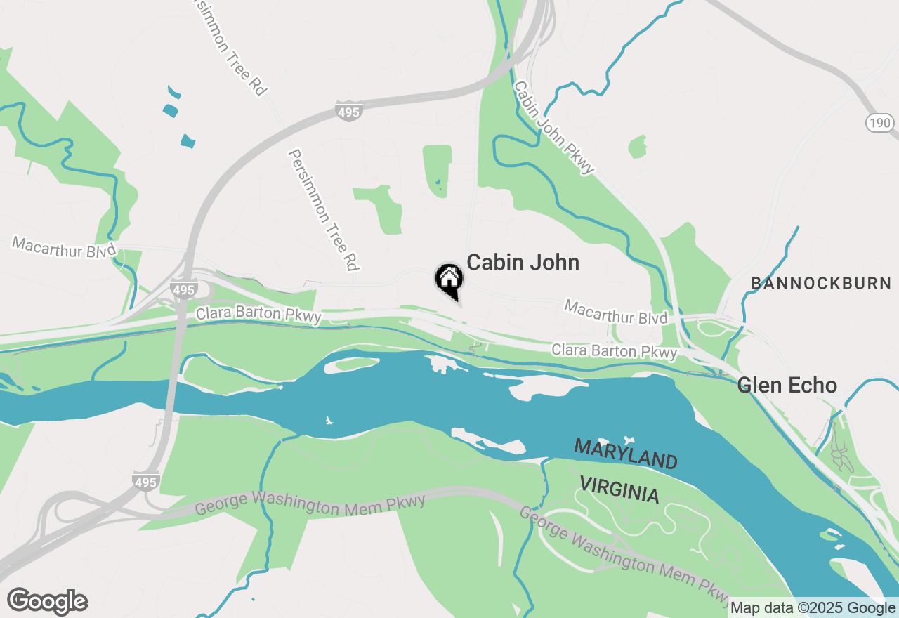 Map of 7910 Woodrow Place, Cabin John, MD 20818