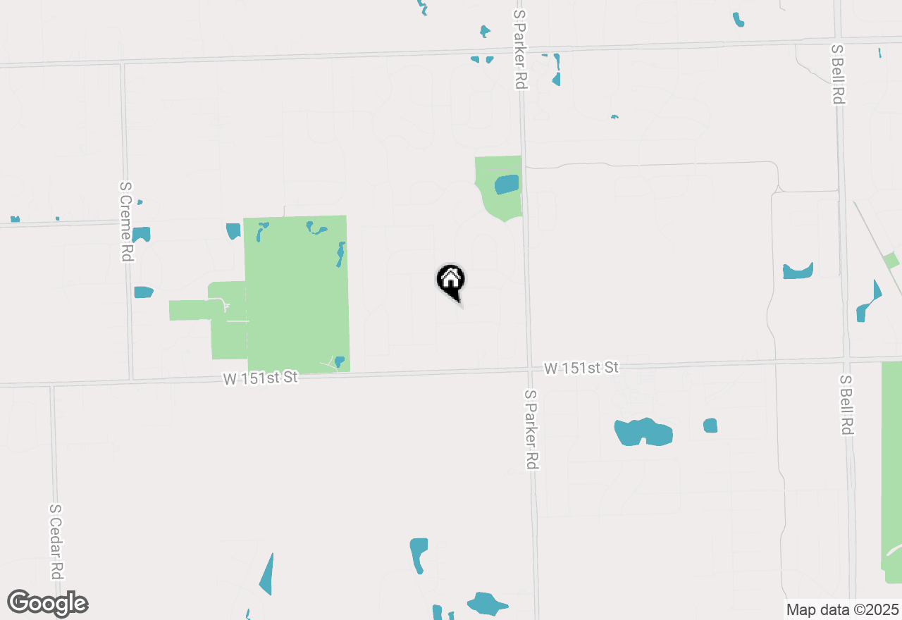 Map of 13766 W Deervalley Drive, Homer Glen, IL 60491