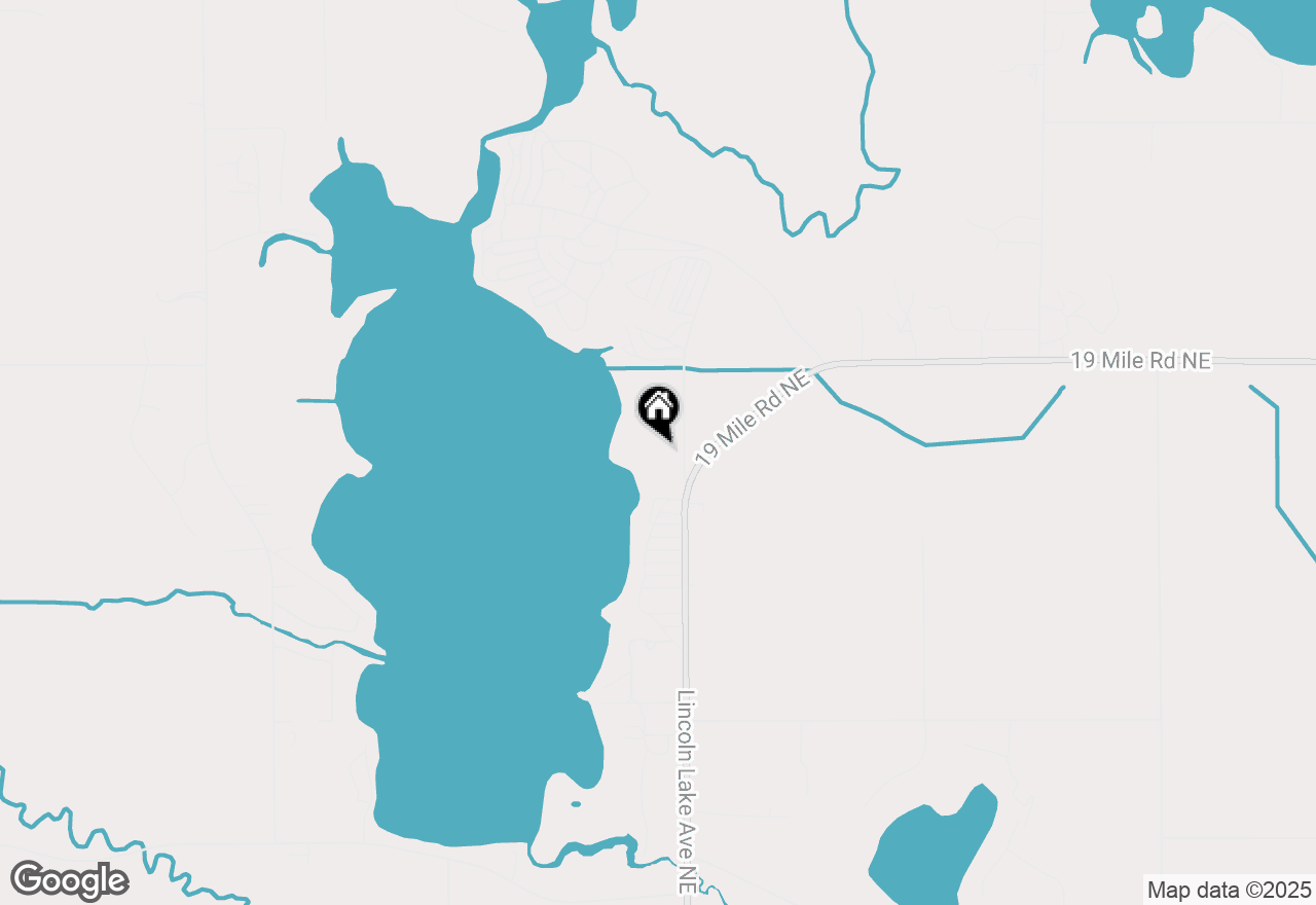 Map of 15401 Lincoln Lake Avenue Ne, Gowen, MI 49326