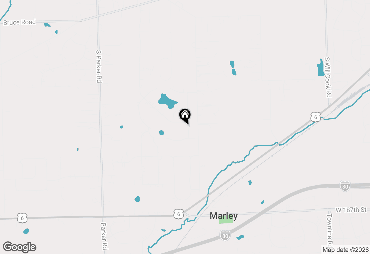 Map of 18034 S Crystal Lake Drive, Mokena, IL 60448
