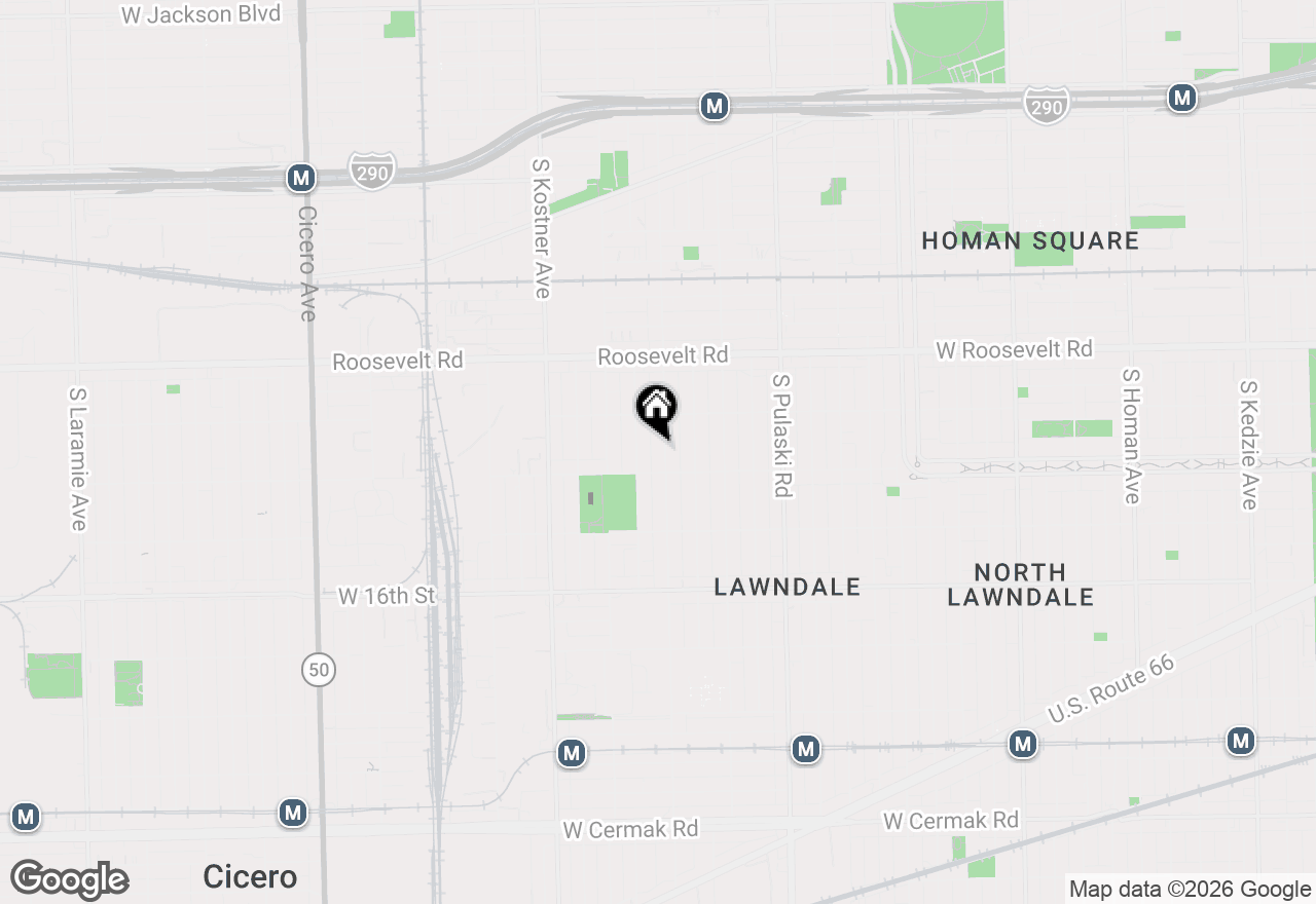 Map of 1338 S Keeler Avenue, Chicago, IL 60623