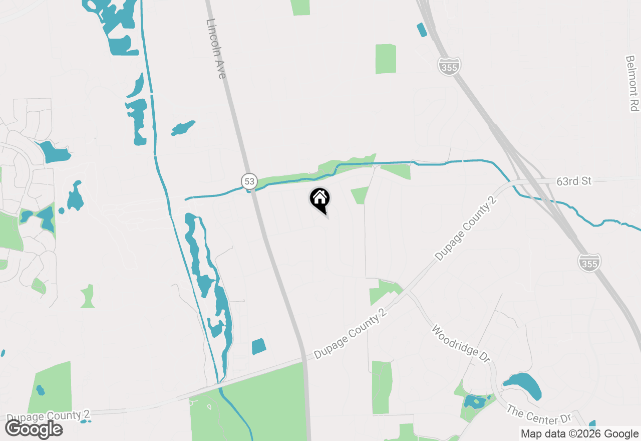 Map of 6425 Clark Drive, Woodridge, IL 60517