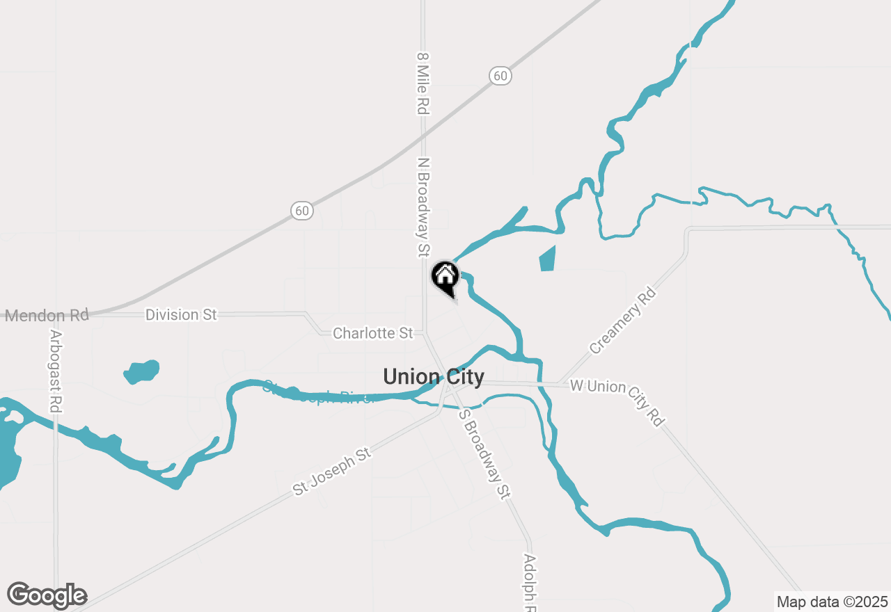 Map of 405 John Street, Union City, MI 49094