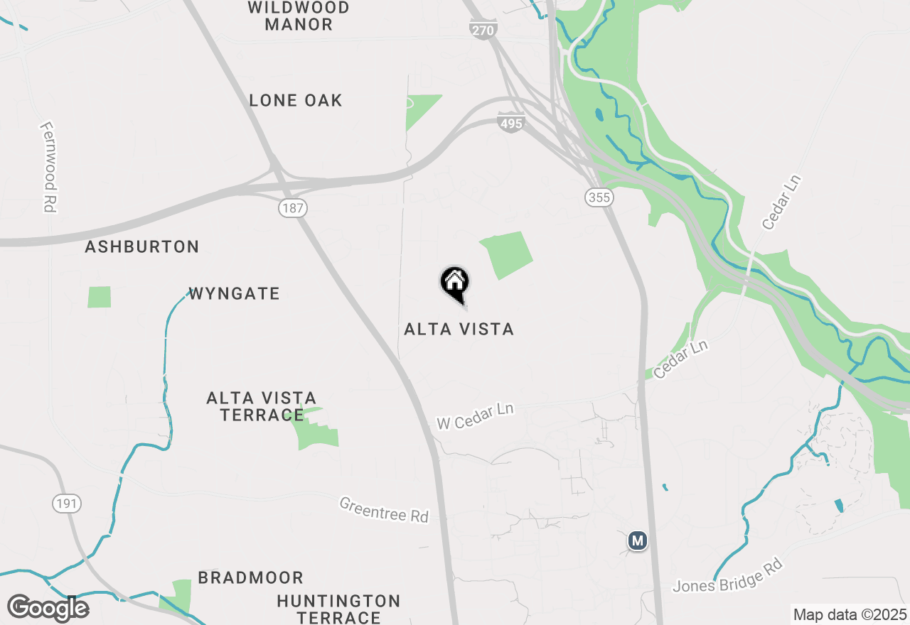 Map of 5501 Spruce Tree Avenue, Bethesda, MD 20814