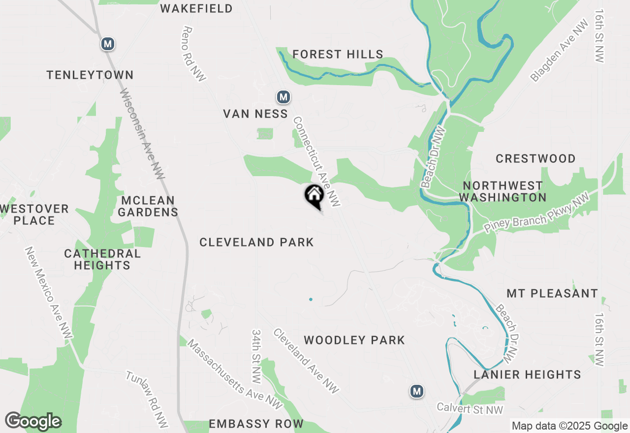 Map of 3512 30th Street Nw, Washington, DC 20008