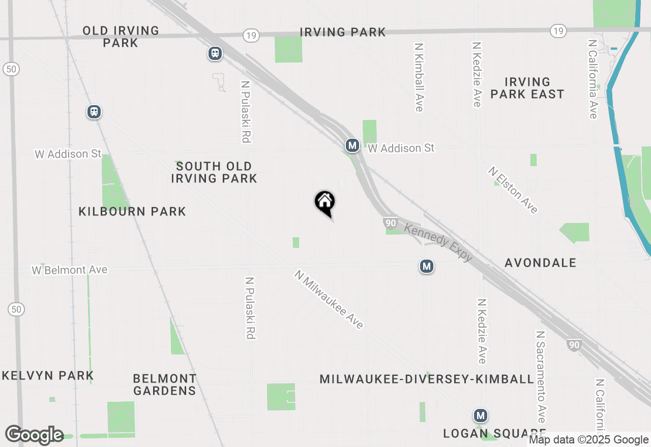 Map of 3325 N Ridgeway Avenue #G, Chicago, IL 60618