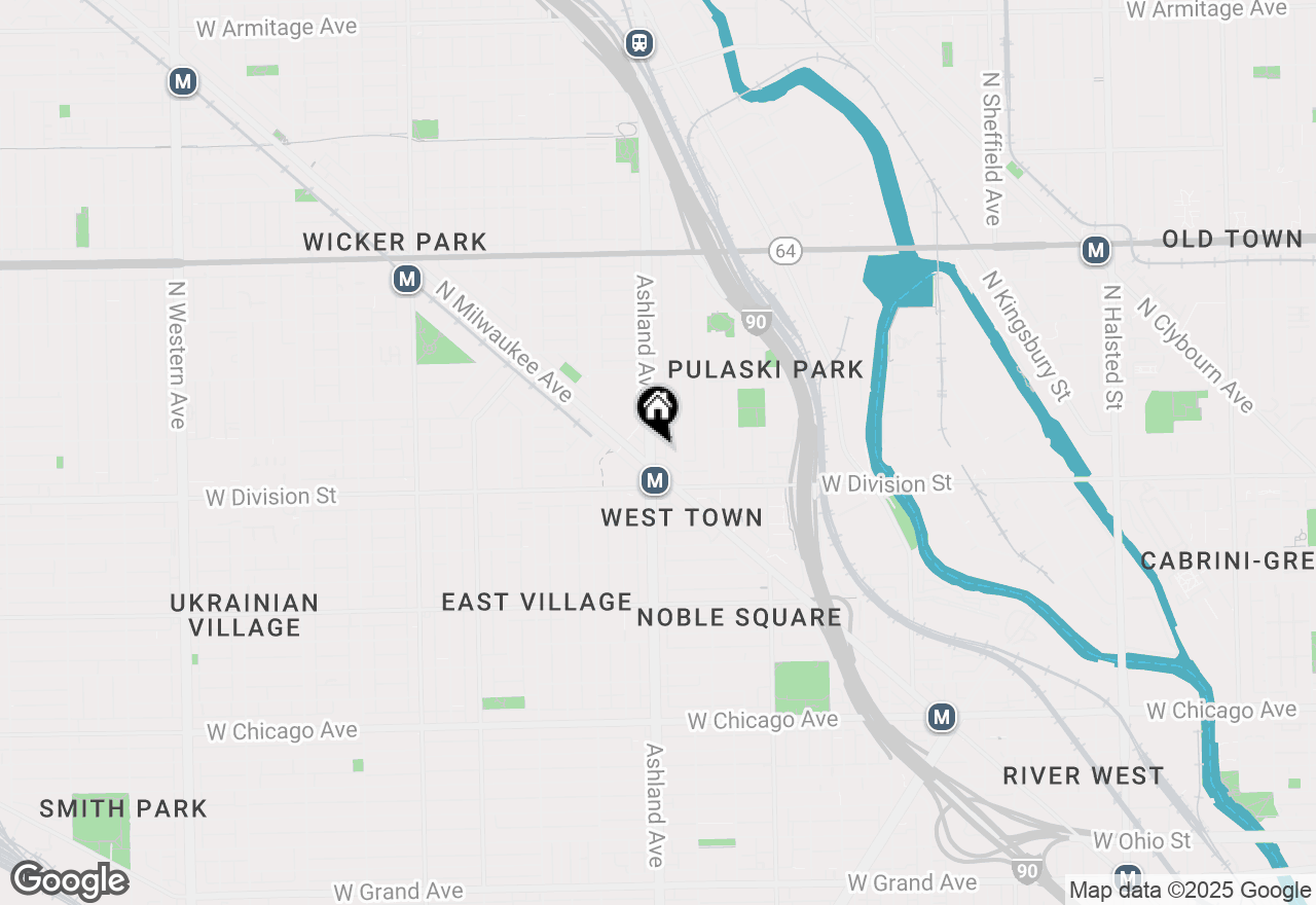 Map of 1235 N Ashland Avenue #302, Chicago, IL 60622