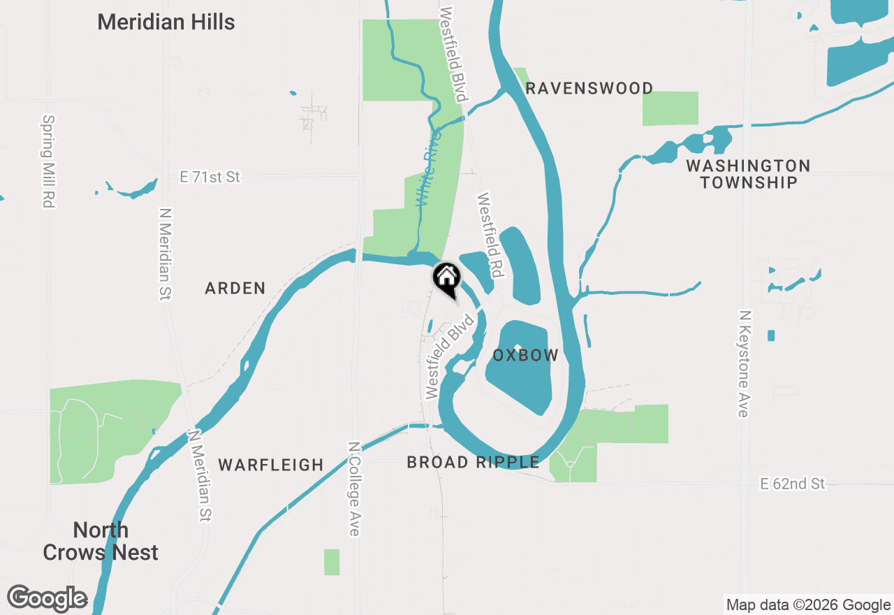 Map of 1066 Reserve Way, Indianapolis, IN 46220