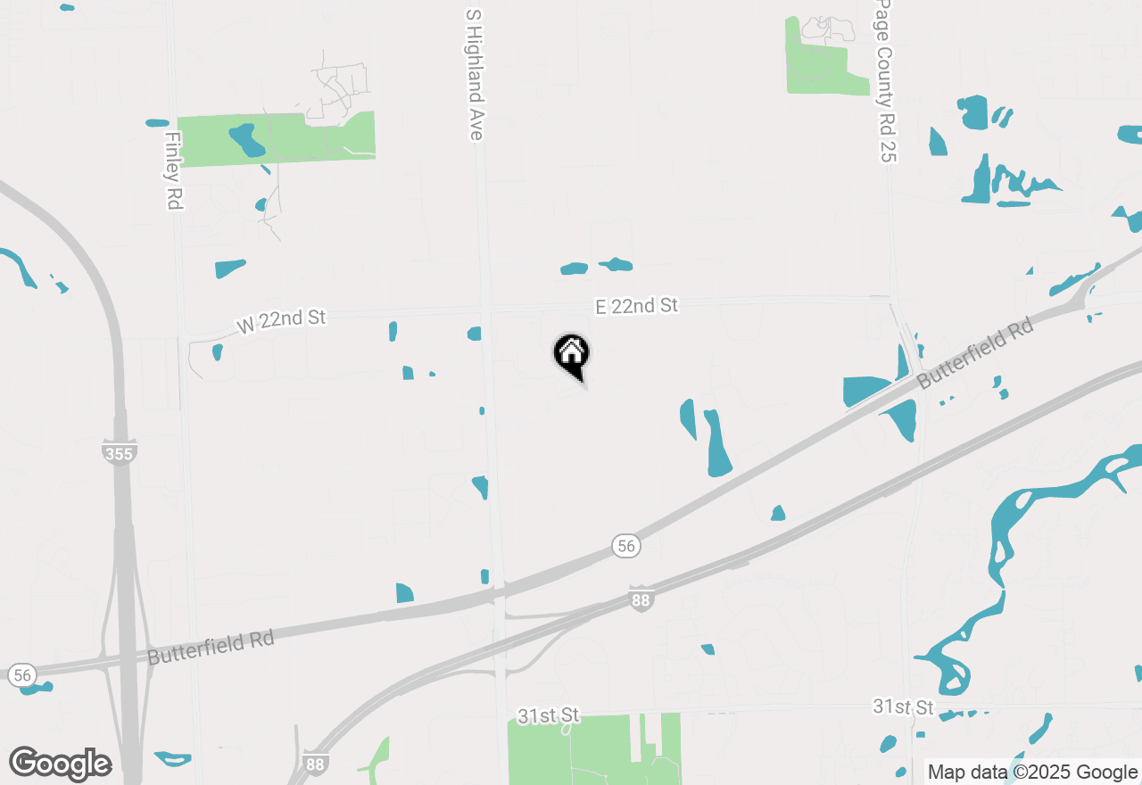 Map of 317 Summit Circle, Lombard, IL 60148