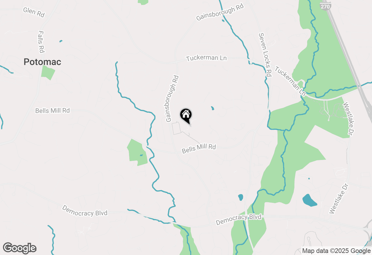 Map of 8523 Bells Ridge Terrace, Potomac, MD 20854