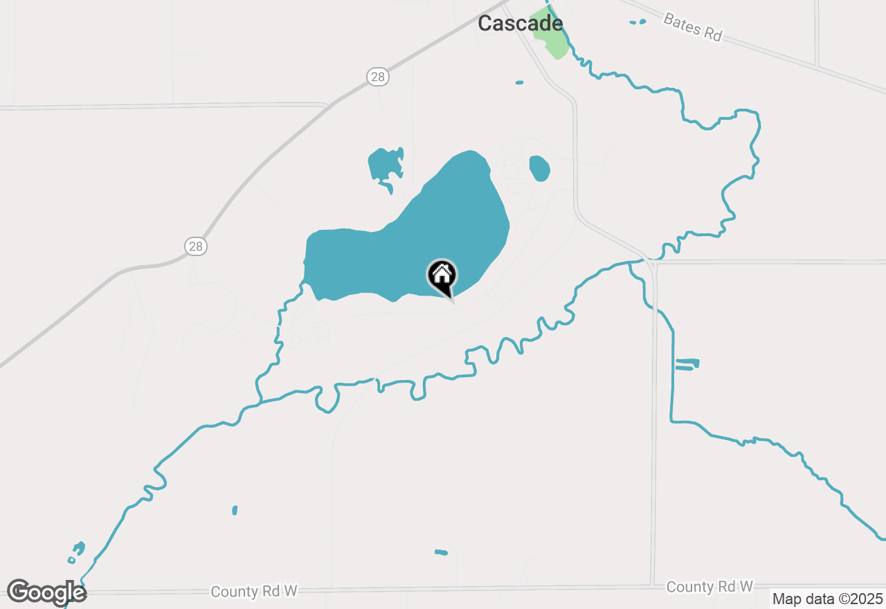 Map of W6356 Lake Ellen Dr, Cascade, WI 53011
