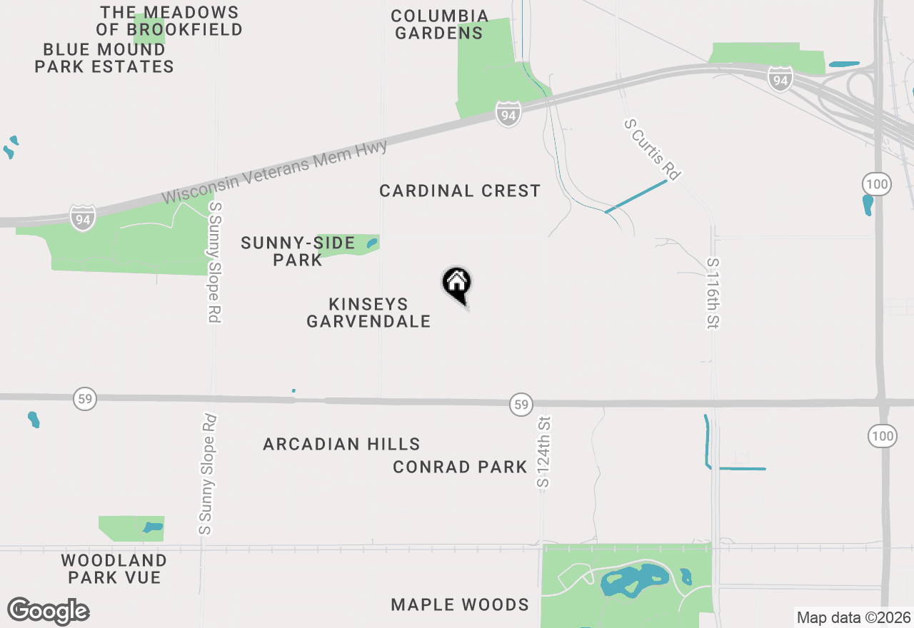 Map of 1005 Harvey Ave, Brookfield, WI 53005