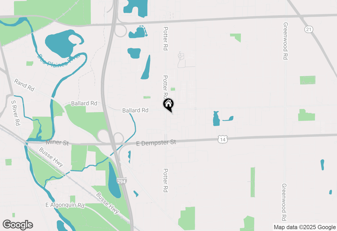 Map of 9396 Landings Lane #605, Des Plaines, IL 60016