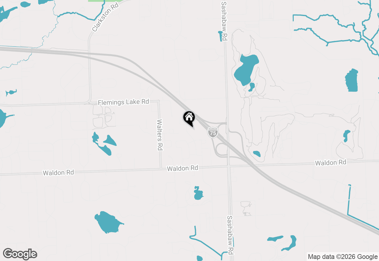 Map of 3024 Sheffield Circle, Clarkston, MI 48346