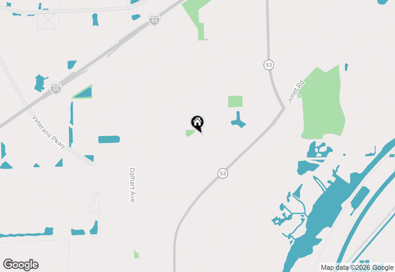 Map of 508 Cranbrook Lane, Romeoville, IL 60446