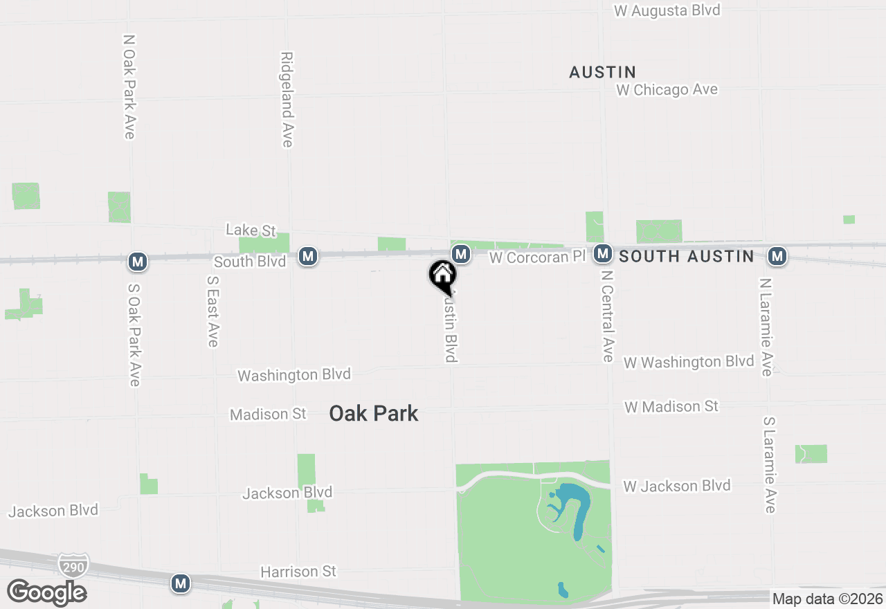 Map of 226 N Austin Boulevard, Oak Park, IL 60302